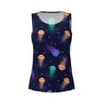 thumbnail image 3 of Picia Sea Jellyfish Pattern Women's Workout Tank Top,Breathable Activewear,Slim Fit Athletic Top,Versatile Workout Moisture-wicking top-X-Large, 3 of 9