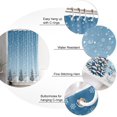 thumbnail image 4 of Polyester Fabric Navy Blue Snowman Christmas Shower Curtain, Winter Snowflake Xmas Tree, Waterproof Bathtub Curtain Bathroom Decor Set with Hooks 66 x 72 Inches,, 4 of 6