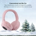 thumbnail image 3 of stanreset Foldable Plush Earmuffs For Portable Winter Warmth On Go Portable Earphones Are Designed To Be grey, 3 of 6