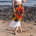 thumbnail image 6 of Peace Sign Stunning Chiffon Women's Summer Beach Dresses with Polyester Straps, 6 of 6