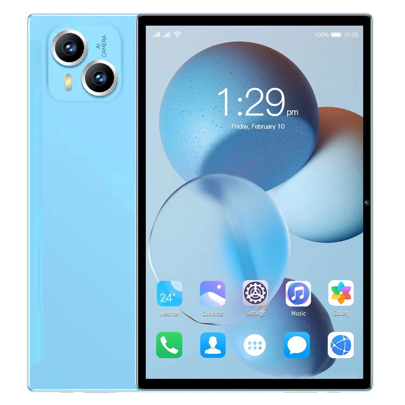 2+32G 10.1-inch Android 12 Tablet PC IPS HD Ultra-thin Screen Bluetooth WiFi 5G/2.4G Tablet Computer Support 256G Memory Card And SIM Card HD Calls