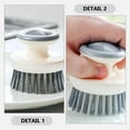 thumbnail image 3 of 2 Pcs Kitchen Cleaning Brush Scrub for Dishes Washing with Handle Small Scrubber, 3 of 6