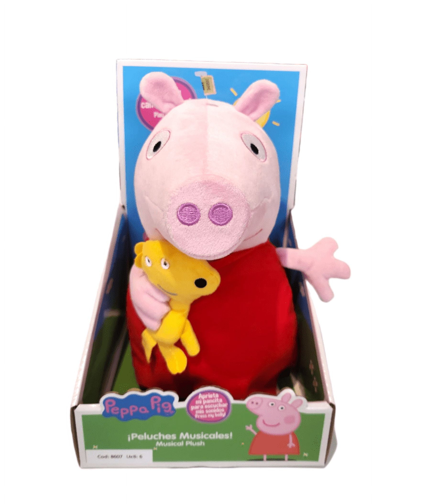 Peppa pig Peluche 30 cm con Sonidos Peppa y su mascota Bebe Arbrex Peppa Pig Walmart en linea