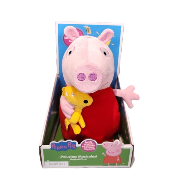 Peppa pig Peluche 30 cm con Sonidos Peppa y su mascota Bebe Arbrex Peppa Pig