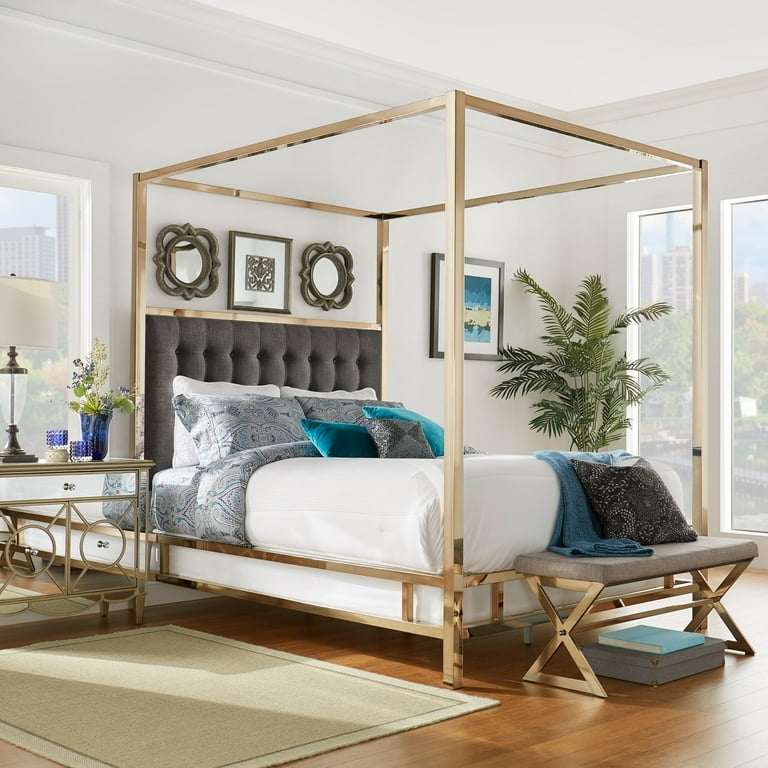 Inspire q solivita cheap metal canopy bed
