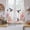 White, variant on Pink Flower Tier Curtains 54 Inch Length, Spring Floral Butterflies Birds Elegant Farmhouse Cafe Short Curtains for Bathroom Sink, Small Kitchen Curtain Light Filtering Drapes 2 Panels 27.5"Wx54"L