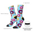 thumbnail image 6 of Honeii Donuts Print Adult Socks,Crew Socks,Casual Calf Socks,Daily Wear Socks for Men & Women, Perfect for Sports, Casual and Everyday Use, 6 of 6