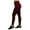 Burgundy, variant on LAVRA Women's High Waist Fleece Leggings Regular & Plus Size Wide Band Yoga Pants