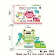 thumbnail image 4 of CHUANK Mini Cash Register with Shopping Cart Vegetable and Fruit Computer Toy  Simulated Supermarket Cashier Scanning with Light and Sound Effects Interactive Toy Set  All Accessories are, 4 of 7
