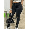 thumbnail image 2 of LovelyWholesale Mid Waist Ripped Stretchy Women's Jeans, 2 of 6