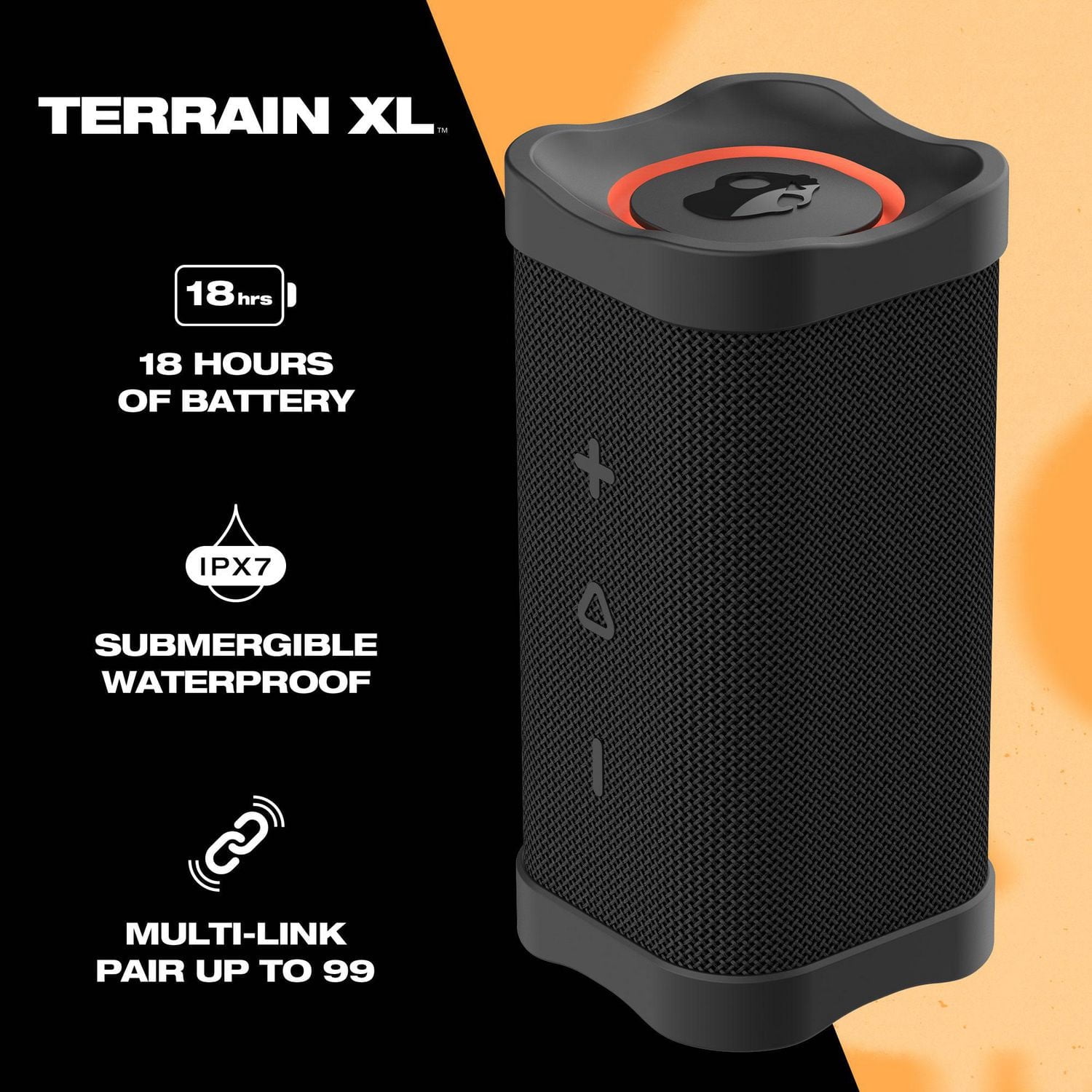 未開封 Skullcandy Terrain XL XT ワイヤレススピーカー Skullcandy Terrain XL Compact Tough Wireless Speaker XT (Black