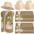 thumbnail image 1 of Set de disfraces Geyoga Explorer para niños, chaleco y sombrero de safari, 48 unidades, 1 of 7
