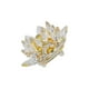 thumbnail image 1 of Injueey Flor de loto de cristal fino Feng Shui esfera cristales flores adornos figuritas para recuerdos de boda fiesta en casa Decoración Amarillo, 1 of 1