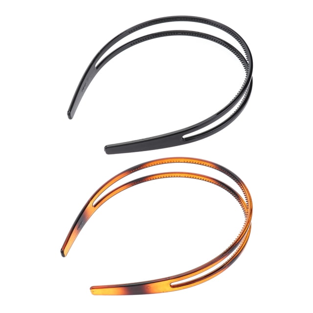 EeaseMX 2 bandas dentadas para el cabello, aros antideslizantes para el cabello, bandas para el cabello que combinan con todo, decoración para el cabello para mujeres y niñas.