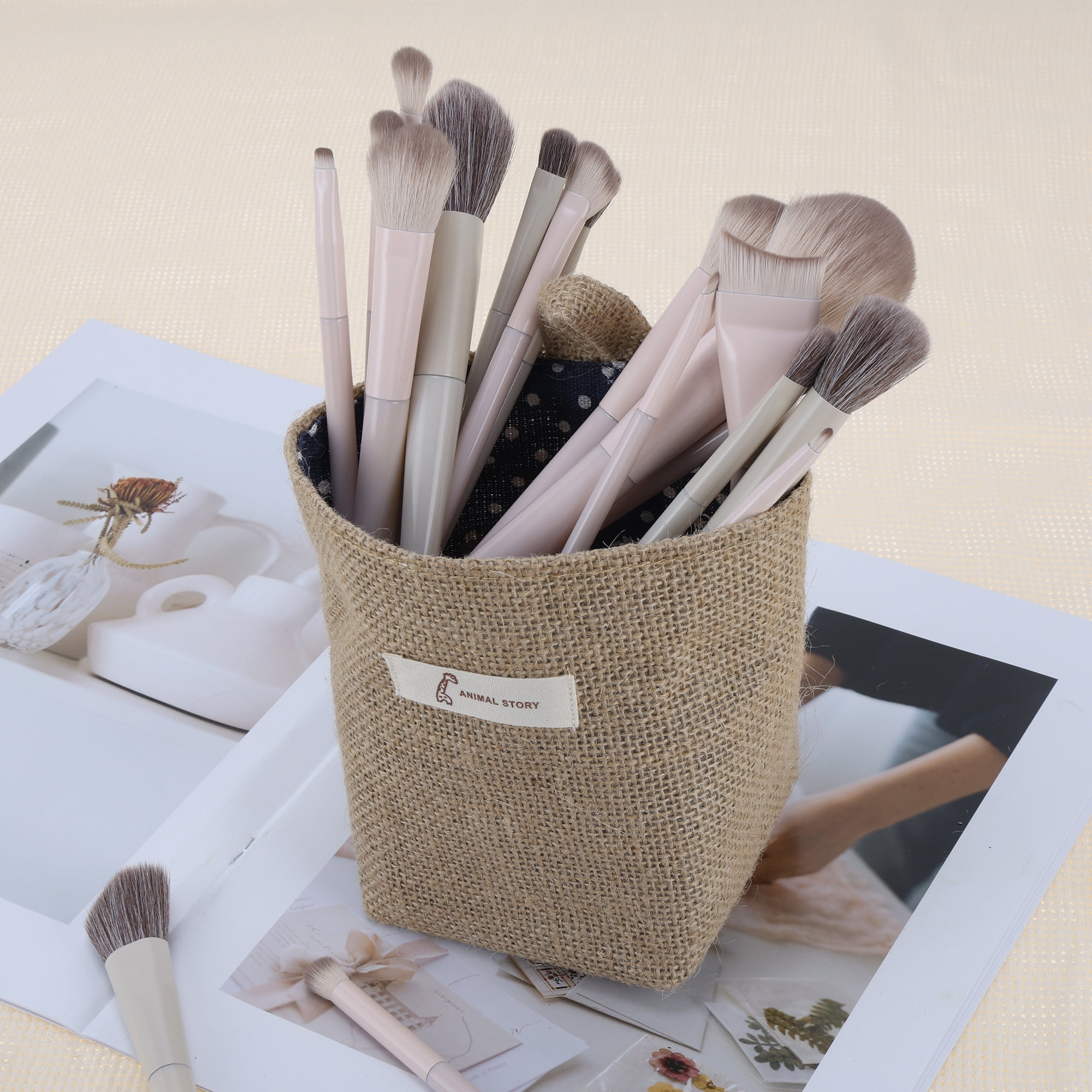Unique Bargains Simple Reusable Hanging Storage Bags 1 Pc Yellow Brown