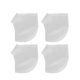thumbnail image 1 of FELTECHELECTR 2 pares de fundas protectoras de silicona para el talón para hombres y mujeres (blancas), 1 of 6