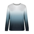 thumbnail image 4 of Juniors Sweatshirts & Hoodies Fashion Top Gradient Print Hooded Pullover Long Sleeve, 4 of 4