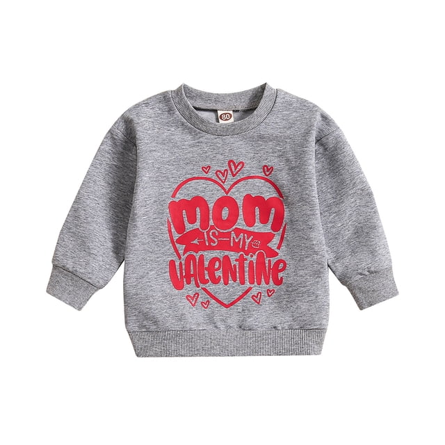 TZEWGL Crewneck Tops For Toddler Letter Print Long Sleeve Clothes For Baby size 3-4T