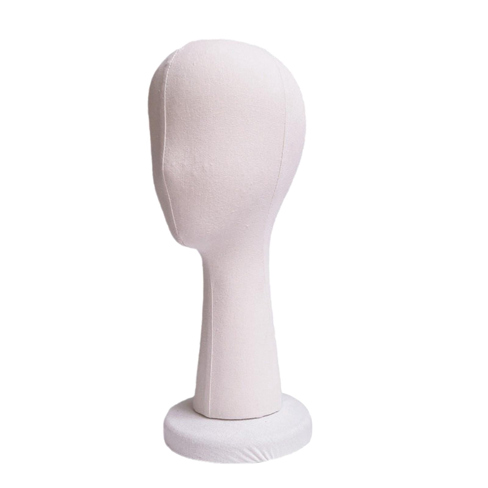 Women Mannequin Head Hat Display Stand Model Height 41cm Multifunctional Lightweight Long Neck for Store, Shopping Mall, Barbershop Use White