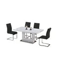 thumbnail image 3 of Best Master England Modern Solid Wood Dining Table in White Lacquer, 3 of 3