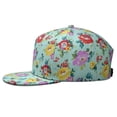 thumbnail image 3 of Tropical Flower & Leaves Snapback Hat, Adjustable Baseball Cap, Bright Summer Floral Print, Unisex Casual, 3 of 8