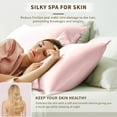 thumbnail image 6 of THXSILK 25 Momme Luxury Silk Pillowcase with Gift Box, Both Side Grade 6A Mulberry Silk, Hidden Zipper Pillowcase for Hair and Skin, Gift Set, Pink, Queen Size(20"x30"), 6 of 6