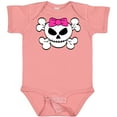 thumbnail image 3 of Inktastic Skull with Bow Girls Baby Bodysuit, 3 of 5