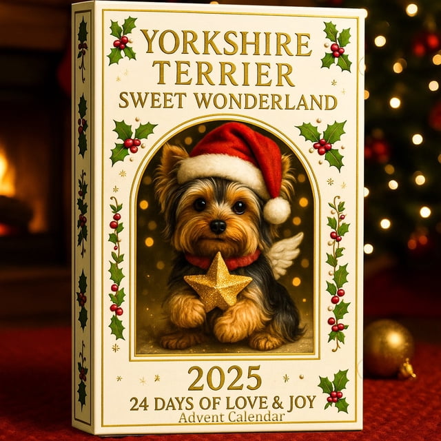 Christmas Advent Calendar Yorkshire Terrier Advent Calendar 2025 Candy Advent Calendar