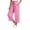 Hot Pink women plaid wide leg capri pants a1, variant on Cagogo Women's Plaid Wide Leg Capri Pants Drawstring Elastic Waist Casual Loose Cropped Trousers with Pockets Plus Size Beach Vacation Lounge Wear, Black XL