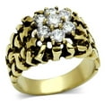 thumbnail image 1 of Alamode TK771-12 Men IP Gold Stainless Steel Ring with AAA Grade CZ in Clear - Size 12, 1 of 1
