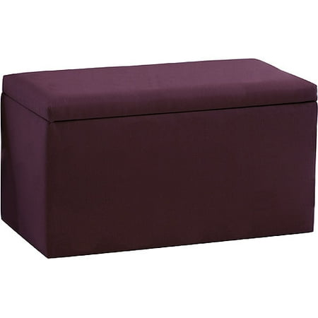 Skyline Furniture - Upholstered Storage Bench and Ottoman, Grape