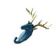 thumbnail image 2 of Toystoory Gancho para llaves con cabeza de Animal, resistente y duradero, de resina, para una fácil organización, buenos ganchos decorativos Decoración del hogar Azul retro (ciervo), 2 of 6