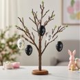 thumbnail image 4 of CaiYueKe 6 Pcs Easter Eggs Hanging Decorations Plastic Ornaments Party Supplies Holiday Scene Arrangement Home Decor Festive Creative Broken Eggs Pendant, 4 of 9