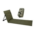 thumbnail image 2 of Asiento de suelo con respaldo para picnic, senderismo, silla de playa plegable, colchoneta de descanso Verde oscuro, 2 of 8