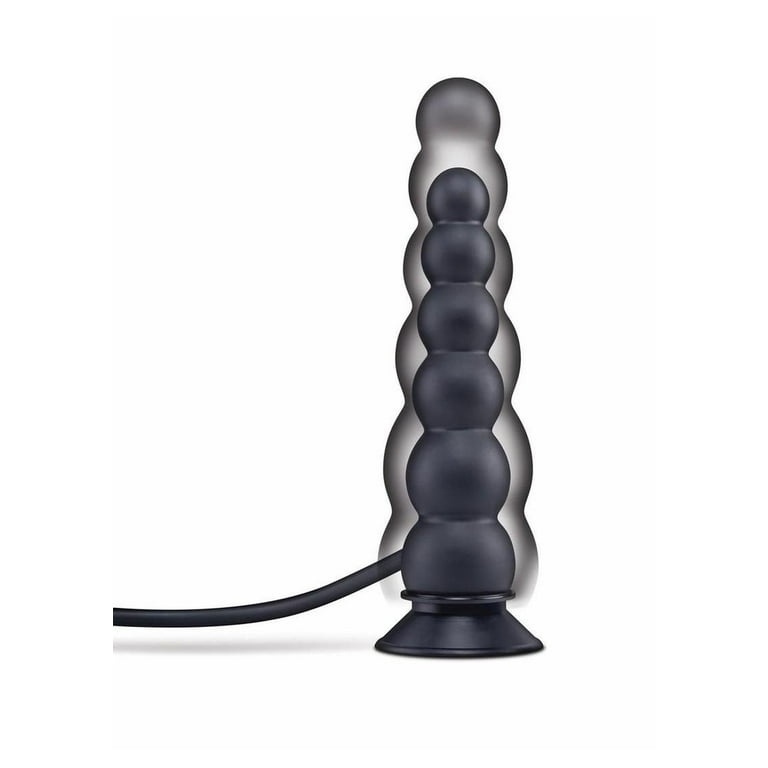 Size Up Ripple Inflatable 7" Silicone Anal Plug with Ball Pump, Black -  Walmart.com