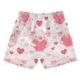 thumbnail image 2 of Kids' Beach Pants Comfortable Swim Trunks Pink Cute Pigs Shorts for Pool Vacation and Lounge Wear Small, 2 of 8