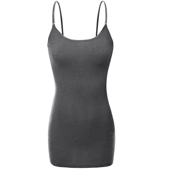 Women's Plus Size Low-cut Camisole Tank Top Adjustable Cami