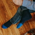 thumbnail image 3 of Pierre Henry Over the Calf Socks for Men (3 pairs) | Cotton Over the Calf Dress Socks, 3 of 3