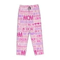 thumbnail image 4 of Balery Best Mom ever print Women's Pajama Pants,Ultra Lightweight Pjs,Lounge Pant-Small, 4 of 9