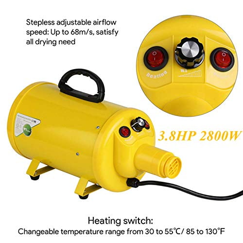 amzdeal Dog Dryer Dog Hair Dryer 3.8HP 