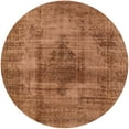 thumbnail image 1 of Ahgly Tapis Rond Lavable en Machine Intérieur Industriel Moderne Acajou Brun, 5 Pieds Rond, 1 of 7