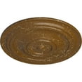 thumbnail image 3 of 31 1/2"OD x 2 1/2"P Traditional Ceiling Medallion (Fits Canopies up to 8 1/4"), Hand-Painted Smokey Topaz Crackle, 3 of 6