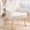 Beige, variant on Holiway Accent Chair Flannel Upholstered with Metal Legs, Modern Sofa Chair for Bedroom/Office, Yellow