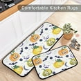 thumbnail image 5 of SKYSONIC Bats Jack-o-Lantern Kitchen Rugs 2 Pieces, Halloween Pumpkins Floor Mat Room Area Rug Washable Carpet Perfect for Living Room Bedroom Entryway, 5 of 7