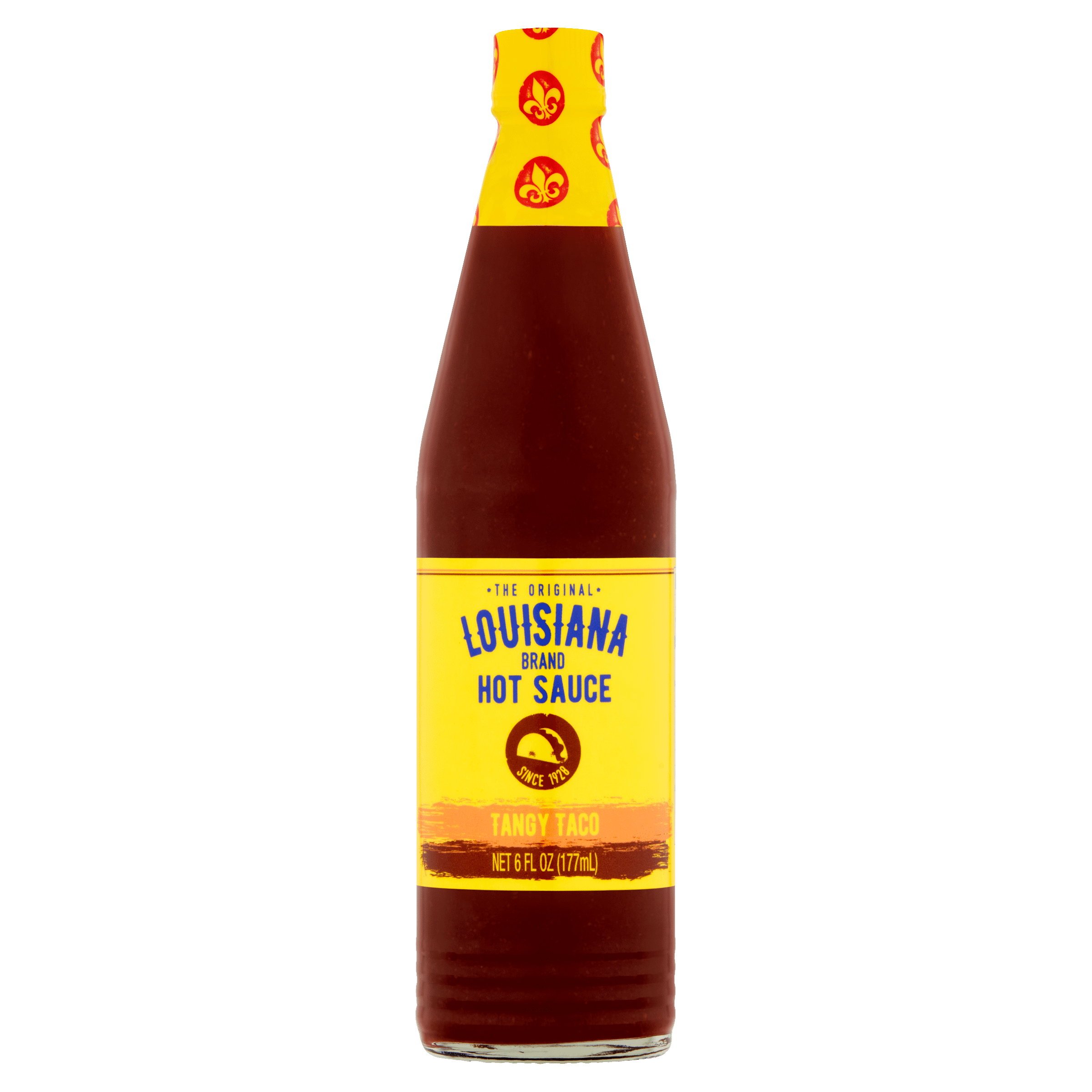 (5 pack) The Original Louisiana Brand Hot Sauce, Tangy Taco, Shelf-Stable, 6 fl oz Bottle