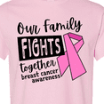 thumbnail image 4 of Inktastic Our Family Fights Together Breast Cancer Awareness T-Shirt, 4 of 5