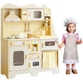 thumbnail image 1 of Cocina de Juguete para Niños, Cocinita para Niñas con Luz, Fregaderos de Juguete con Agua Corriente, Horno, Microondas, Máquina de Hielo, Juego de Utensilios De Cocina y Accesorios para 4 a 6 Años, 1 of 9