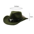 thumbnail image 4 of Sombrero de vaquero Salvador para mujer verde protección solar verano, 4 of 9
