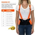 thumbnail image 4 of Ergodyne ProFlex® 100HV Economy Spandex Hi-Vis Back Support Brace, Orange, 2XL, 4 of 6