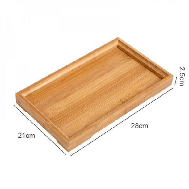 Promotion Wood Serving Tray With Handles Decorative Serving Trays Platter For Breakfast In Bed Lunch Dinner Appetizers Patio Coffee Table Bbq Party Great For Lap Couch Walmart Com Walmart Com